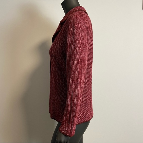 VTG coldwater creek / knit pink purple blazer L - Picture 3 of 8